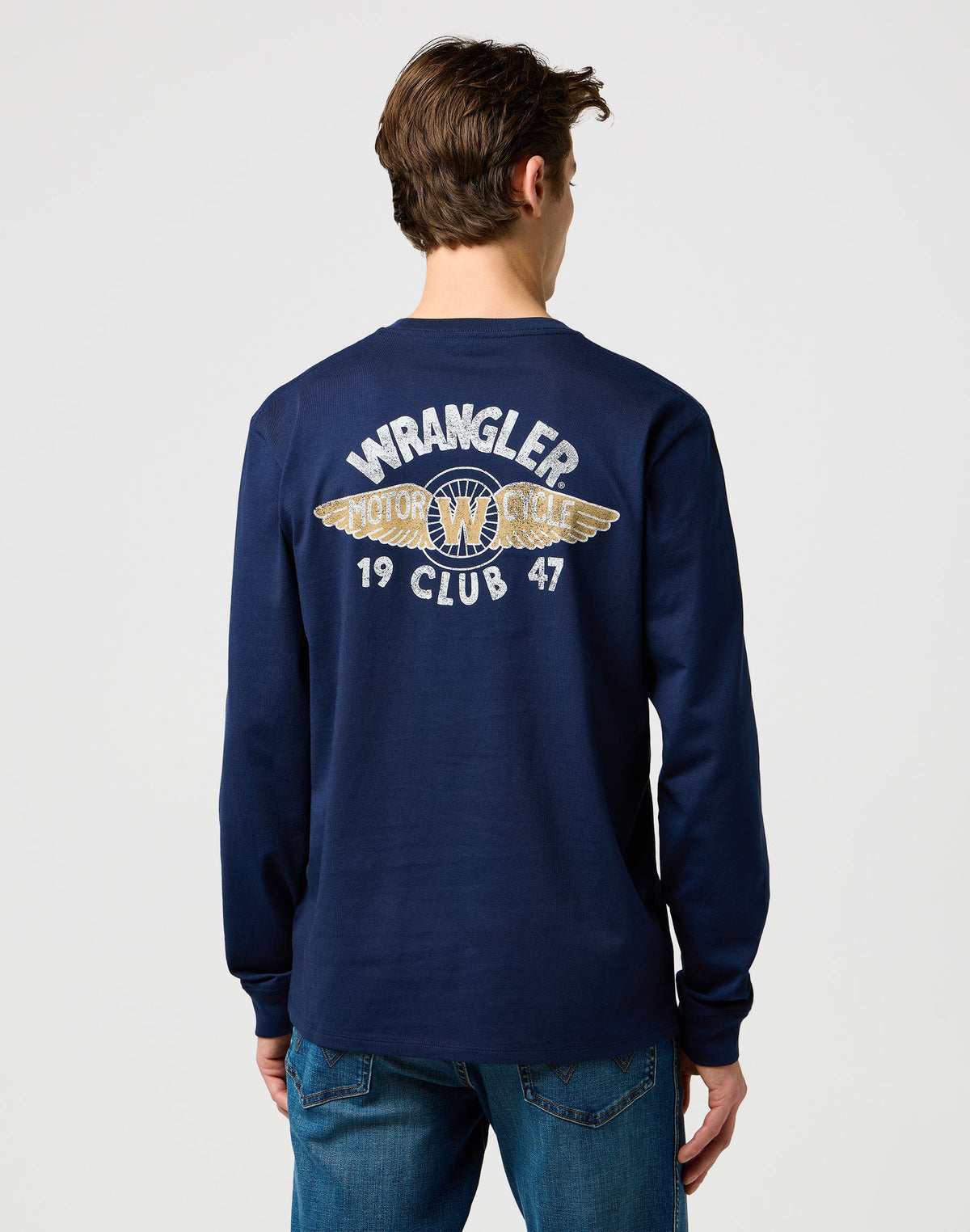 Ls Americana Tee in Navy