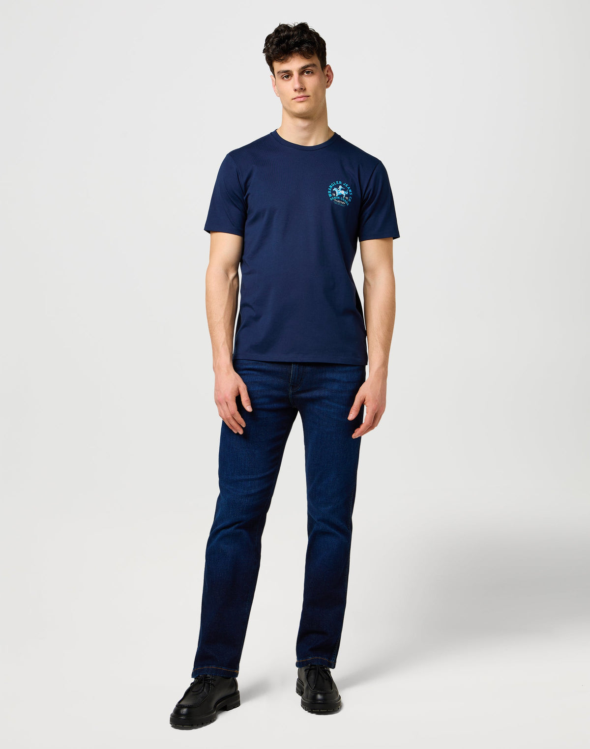 Small Graphic Tee in Navy