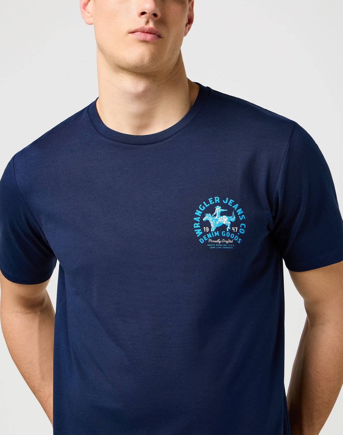 Small Graphic Tee in Navy