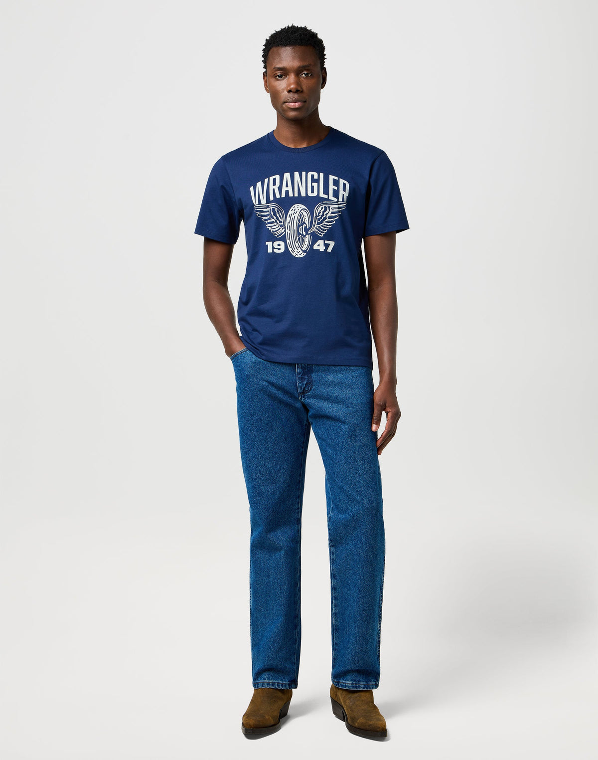 Americana Tee in Navy