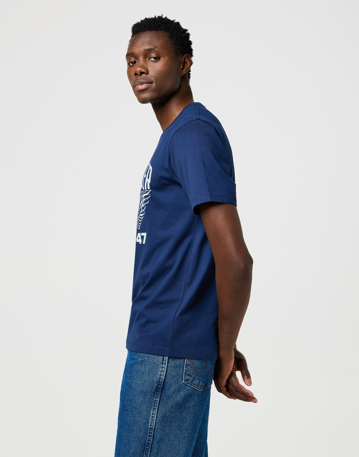 Americana Tee in Navy