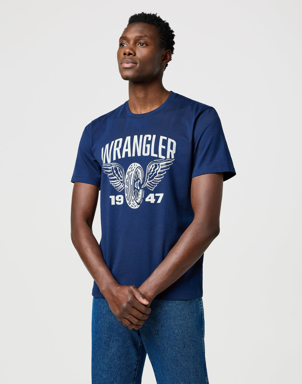 Americana Tee in Navy