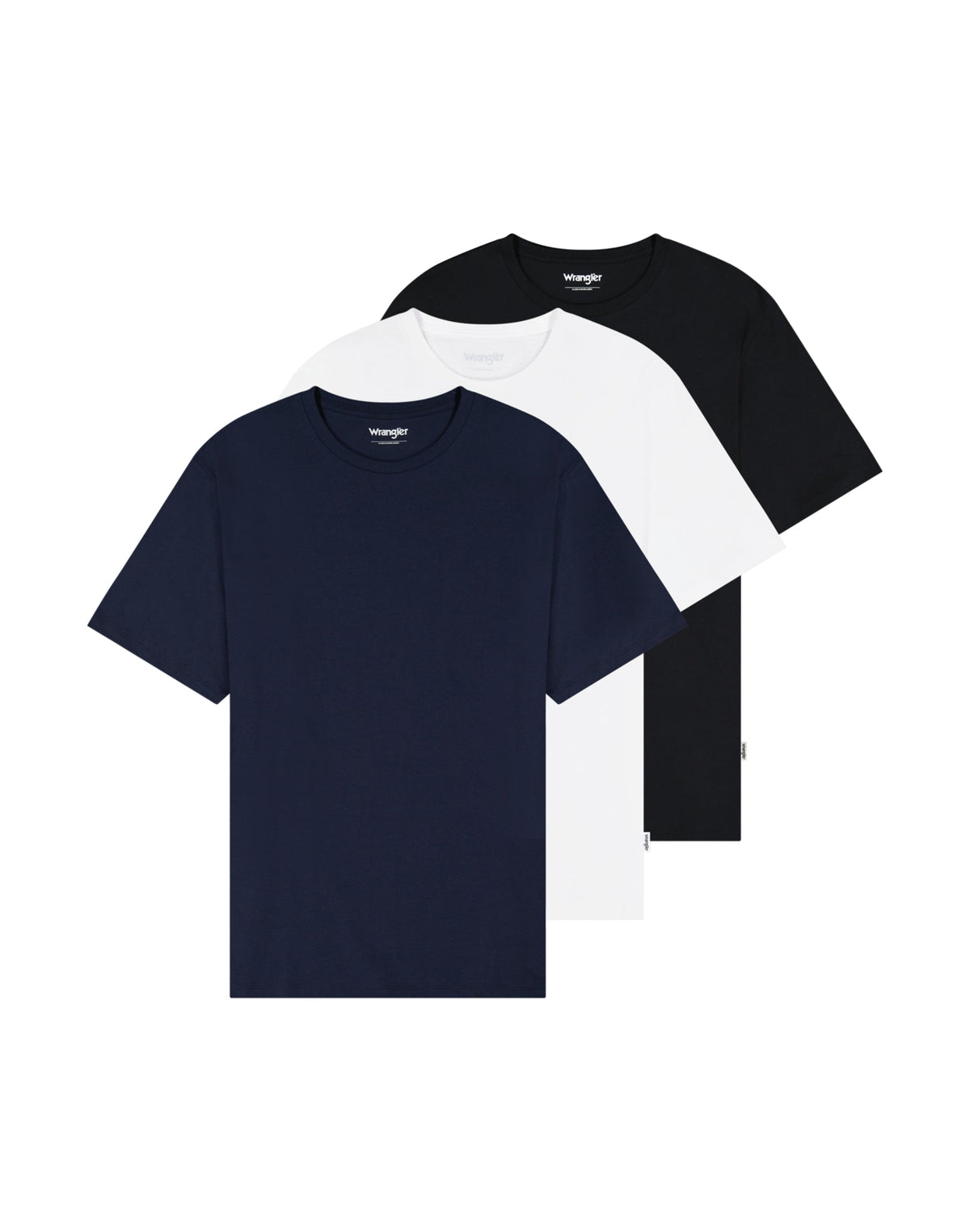 3 Pack Tee in White Navy Black