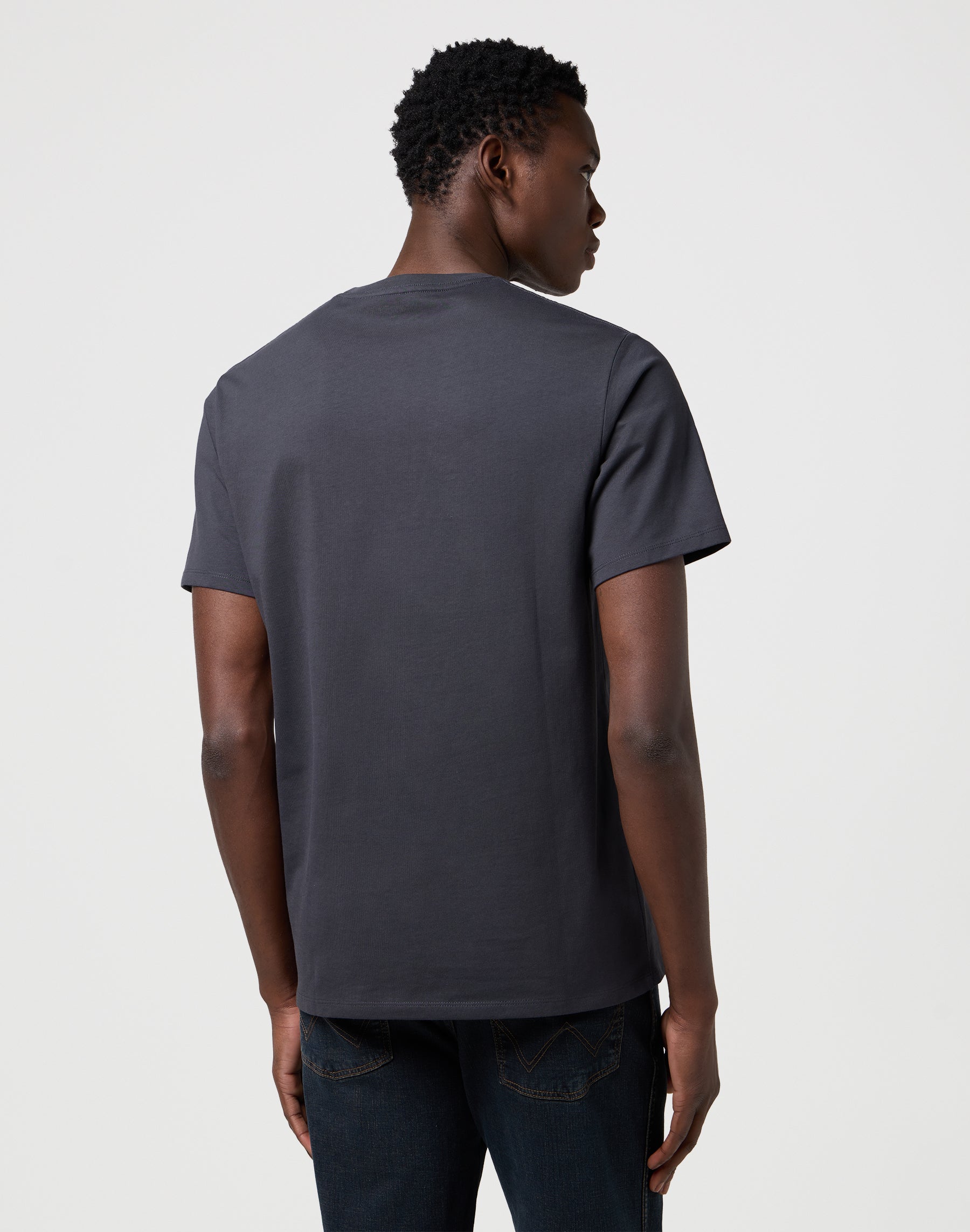 Graphic Tee in Faded Black