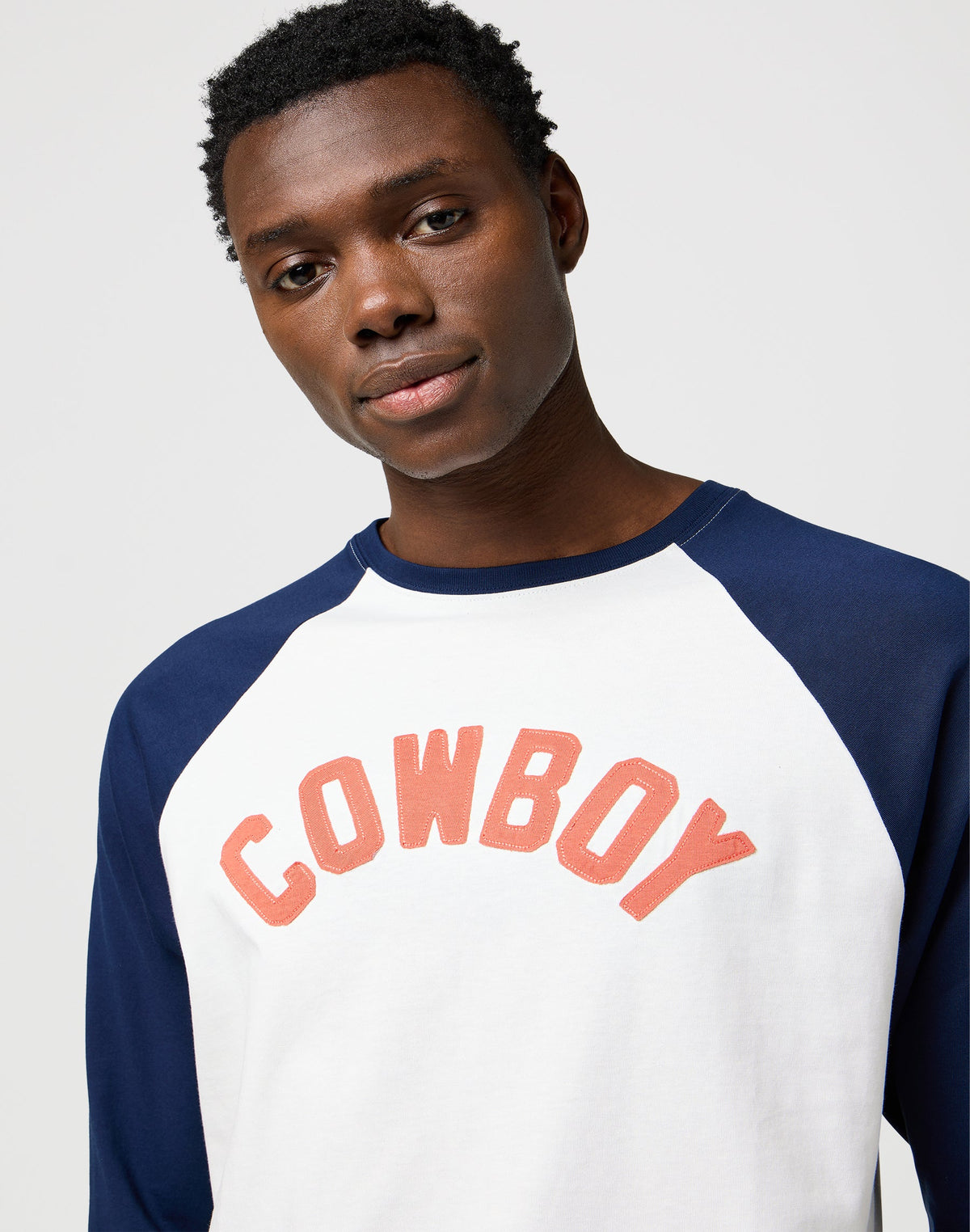 Ls Baseball Tee in Black Iris