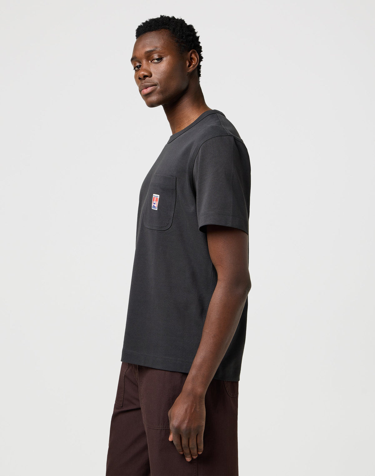 Cj Pocket Tee in Faded Black