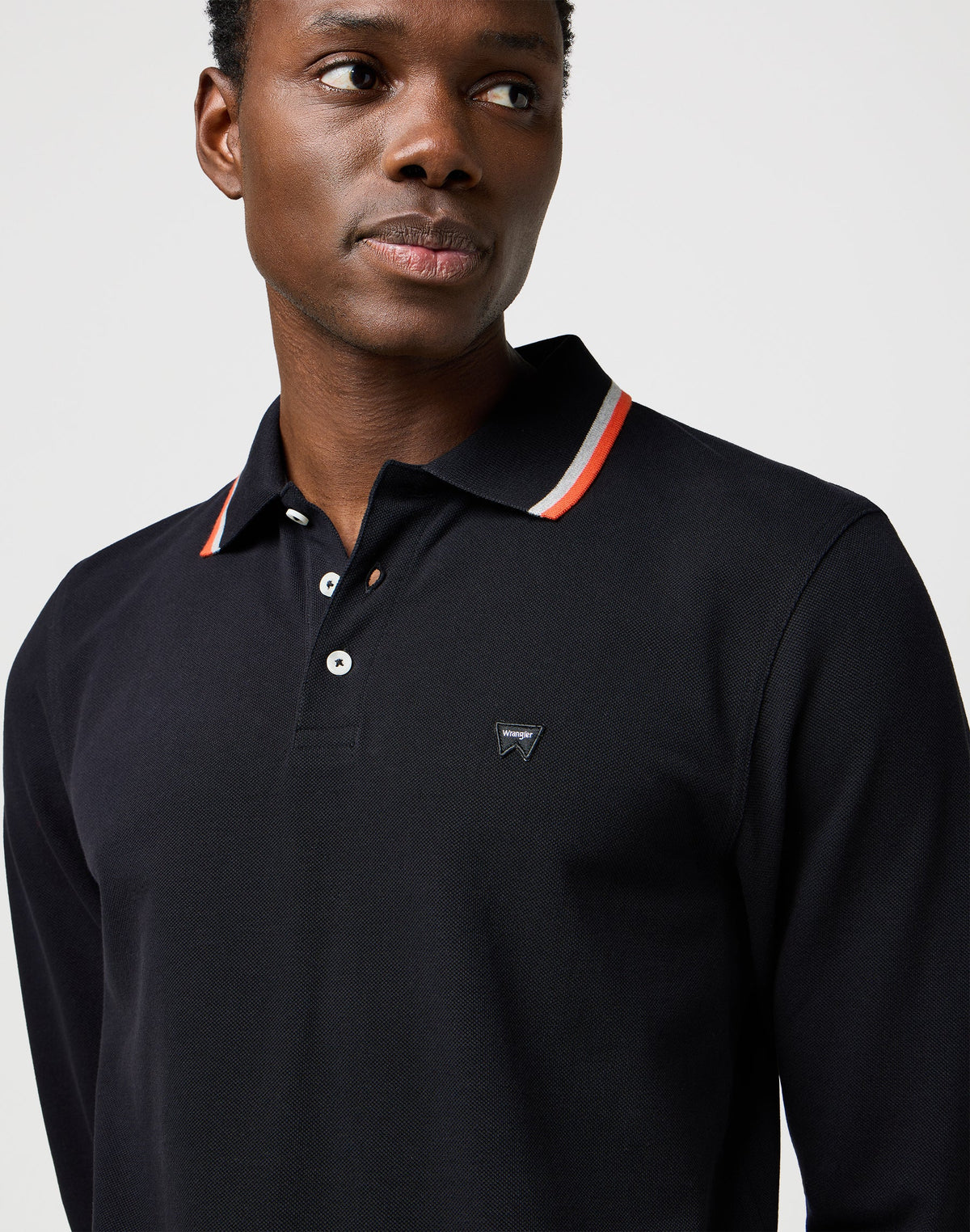 Ls Polo Shirt in Black
