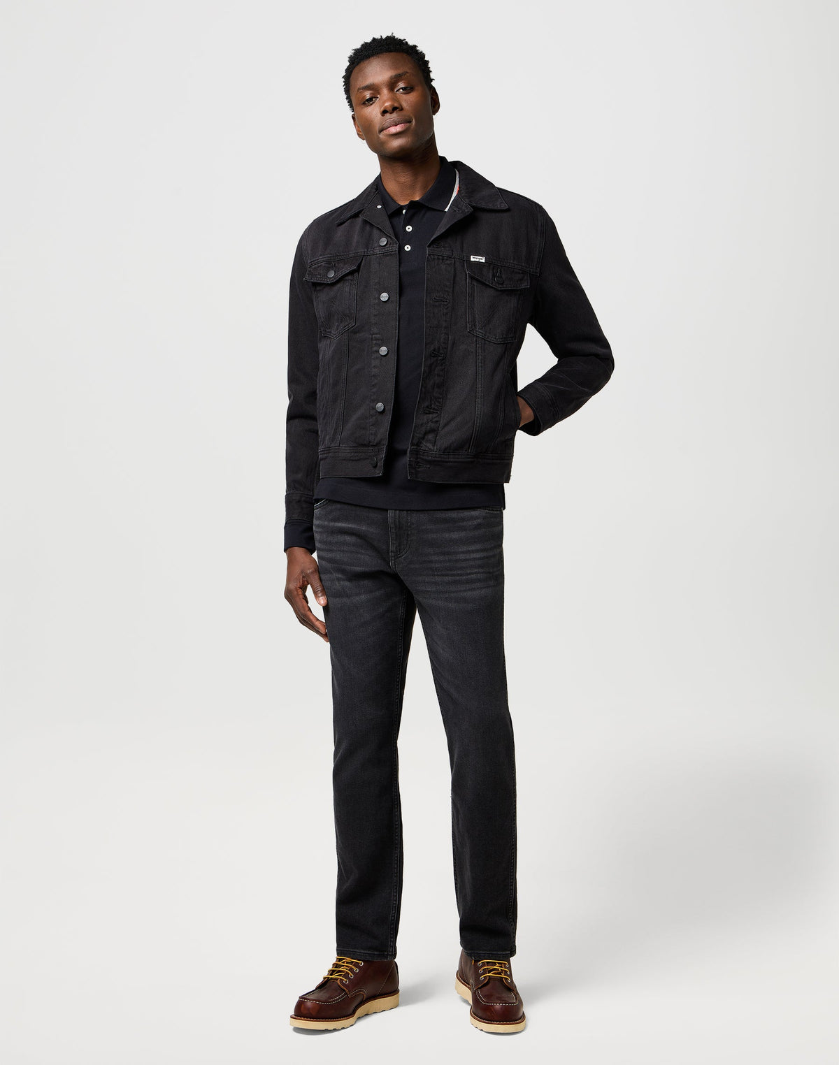 Ls Polo Shirt in Black