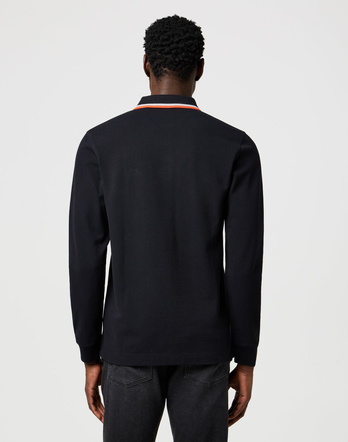 Ls Polo Shirt in Black