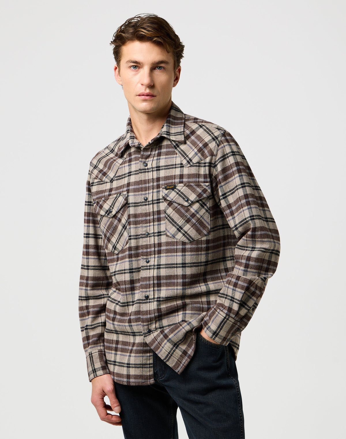 Western Shirt in Rich Black