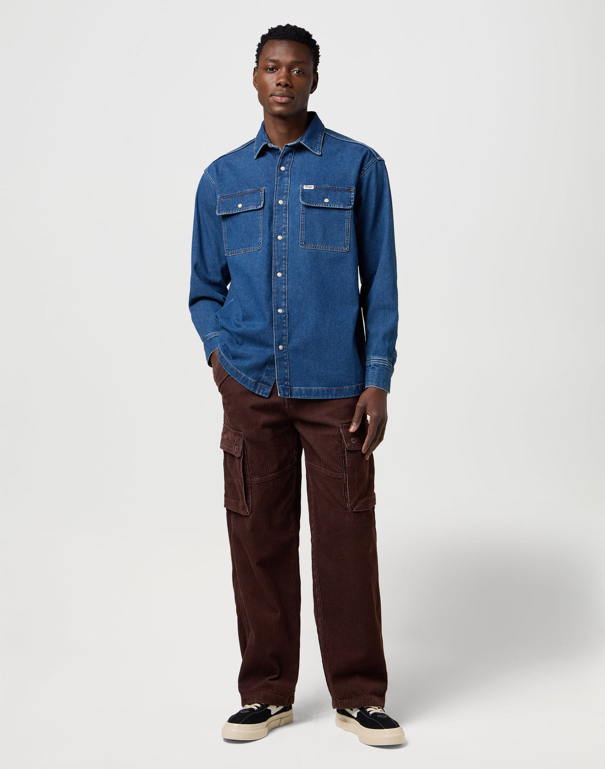 Overshirt in Retro Blue