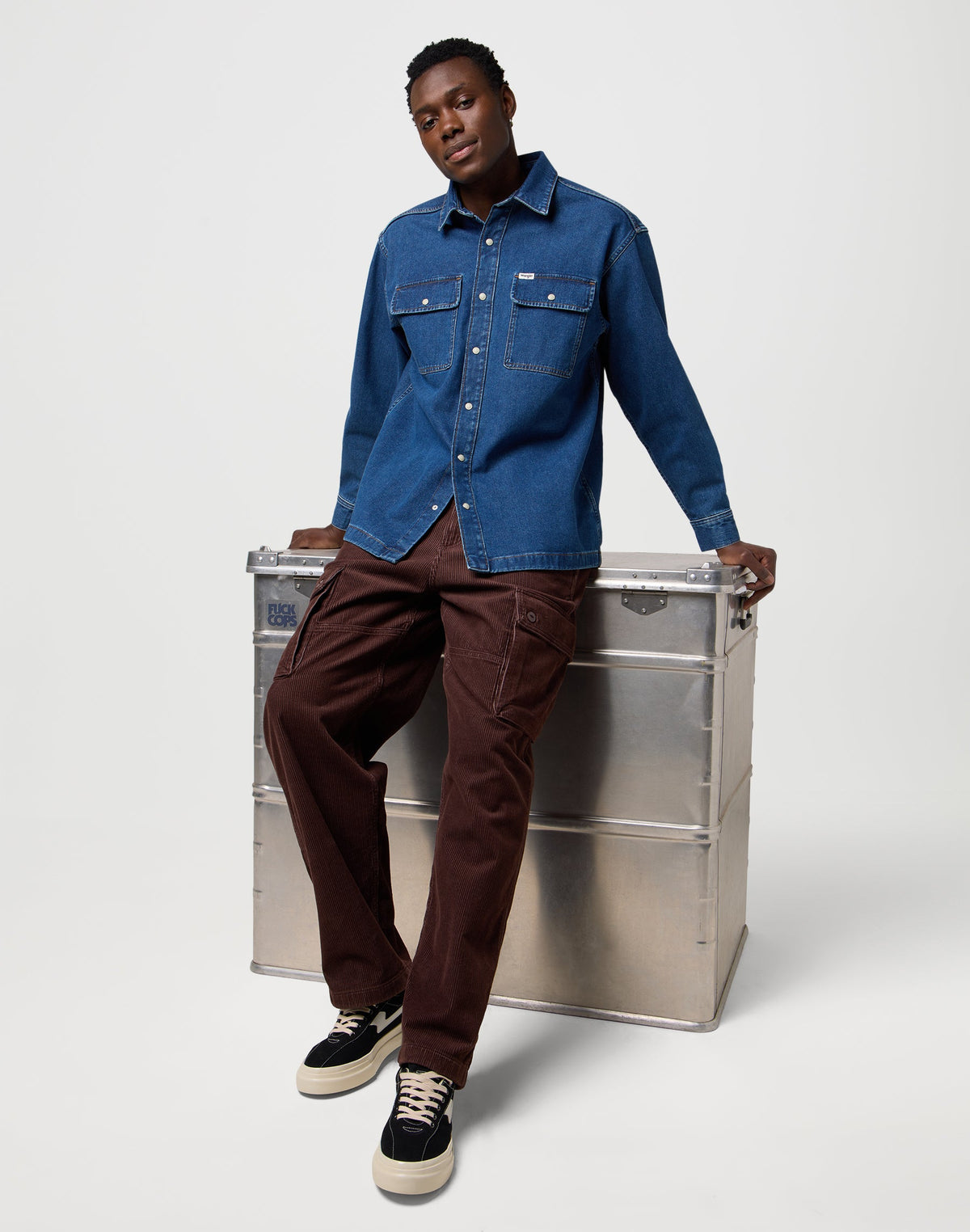 Overshirt in Retro Blue