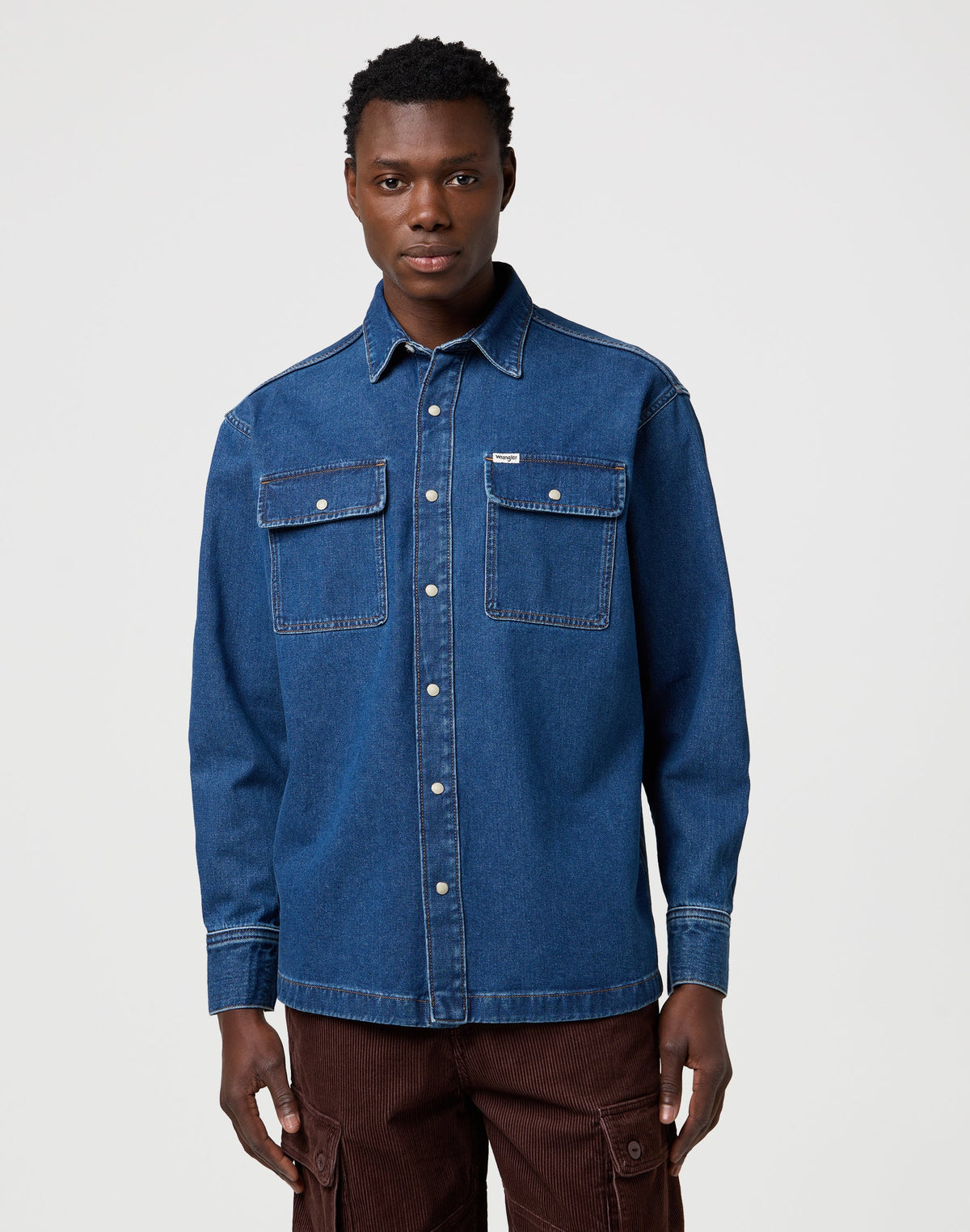 Overshirt in Retro Blue