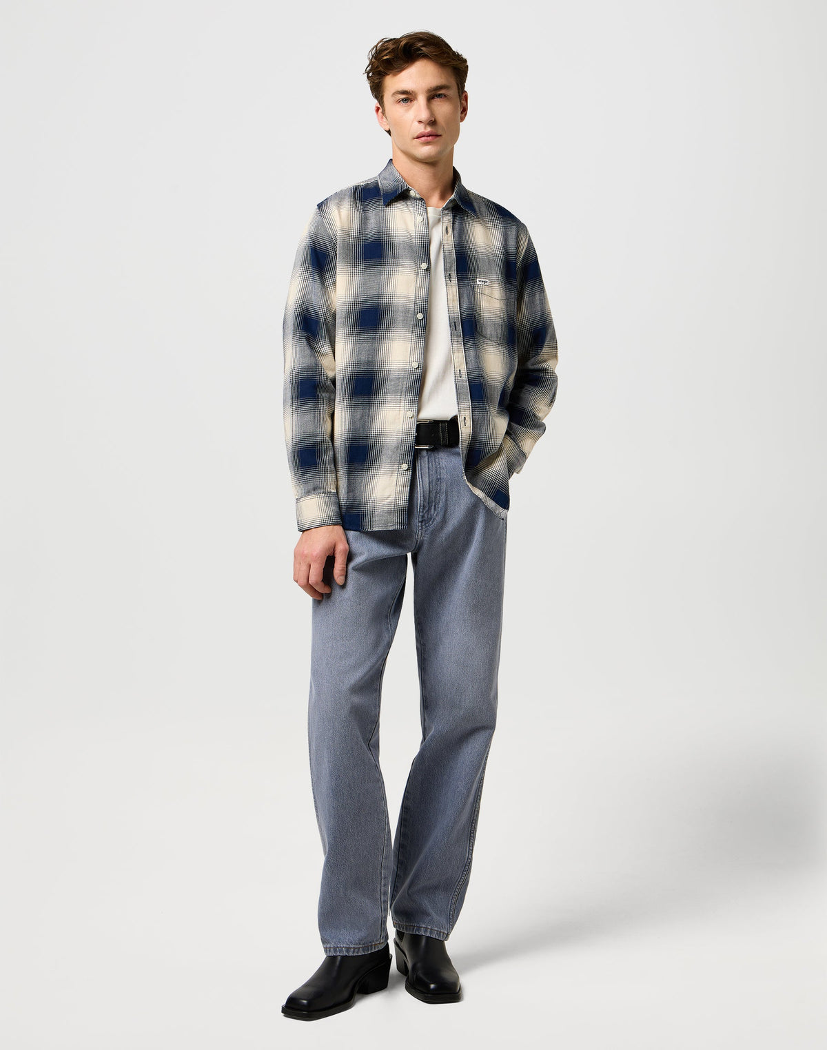 1 Pkt Indigo Shirt in Dusty Blue