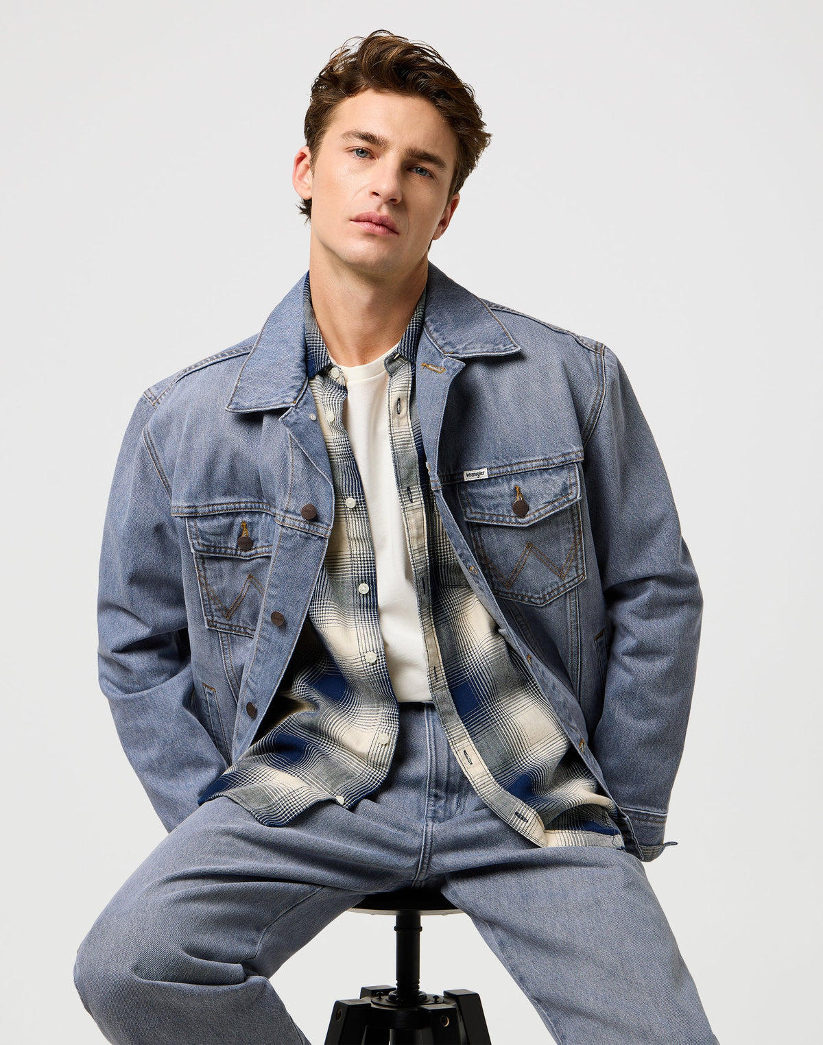 1 Pkt Indigo Shirt in Dusty Blue