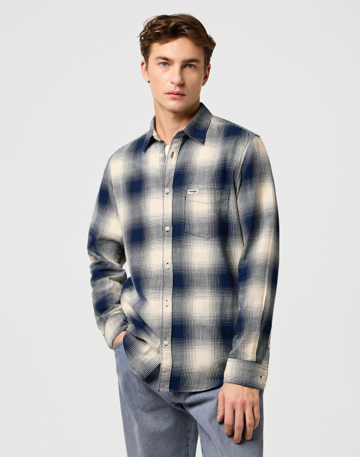 1 Pkt Indigo Shirt in Dusty Blue