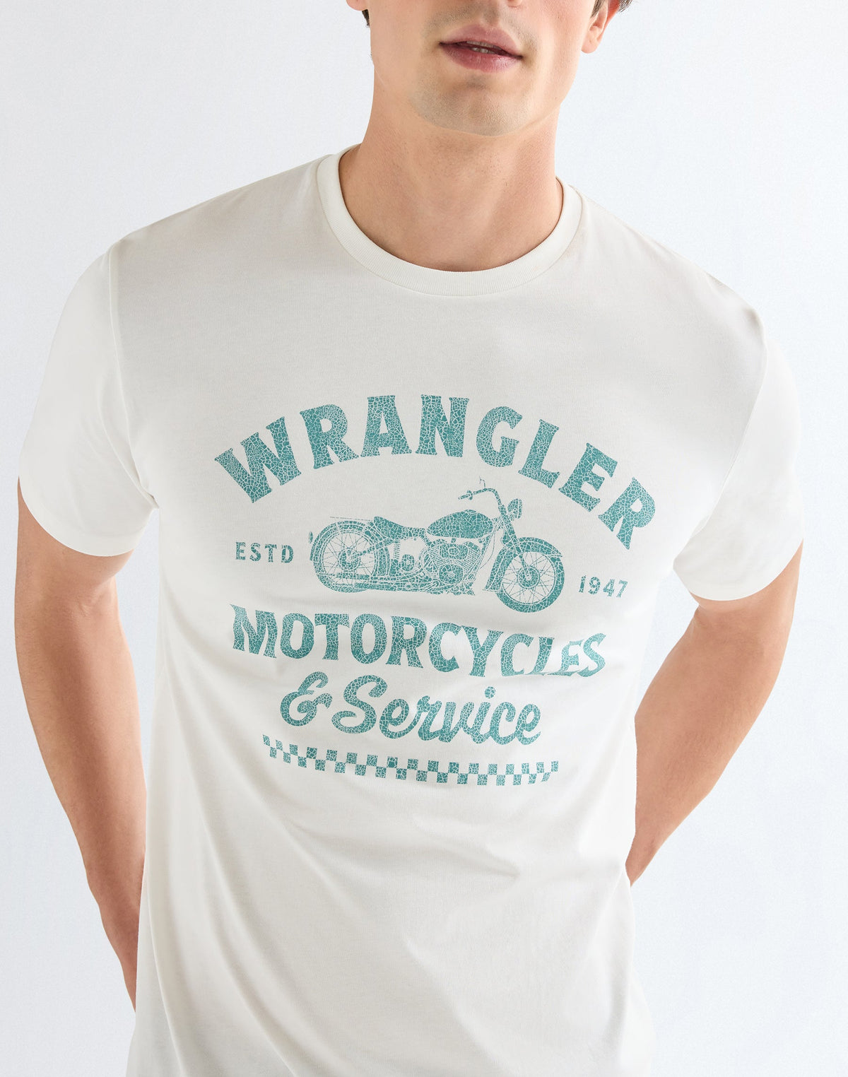 Americana Tee in Worn White