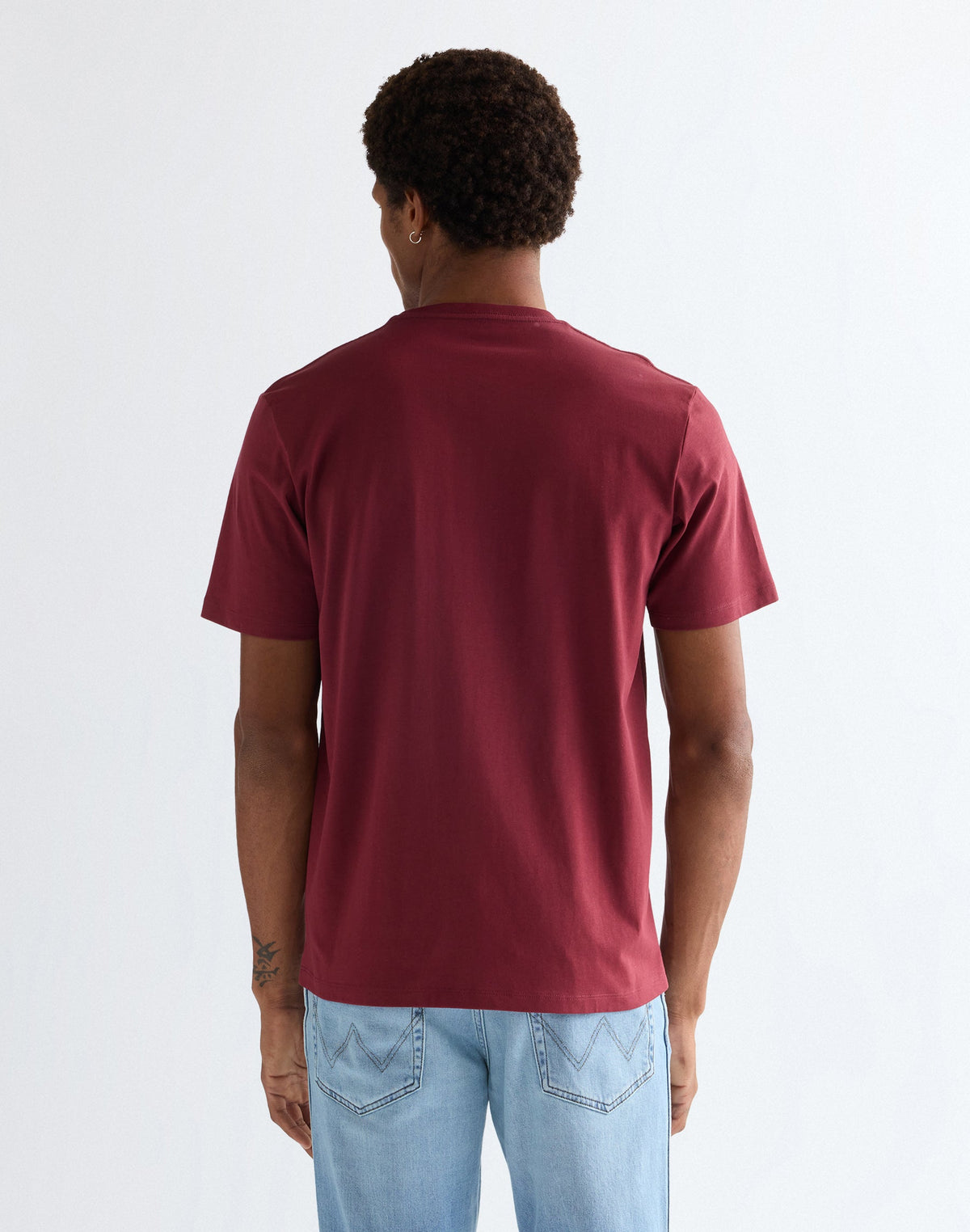 Americana Tee in Ruby Wine