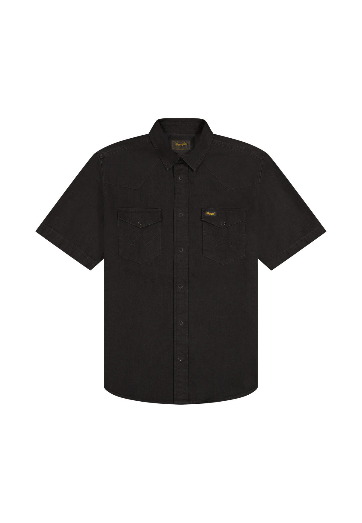 Ss Western Shirt in Rinse Black