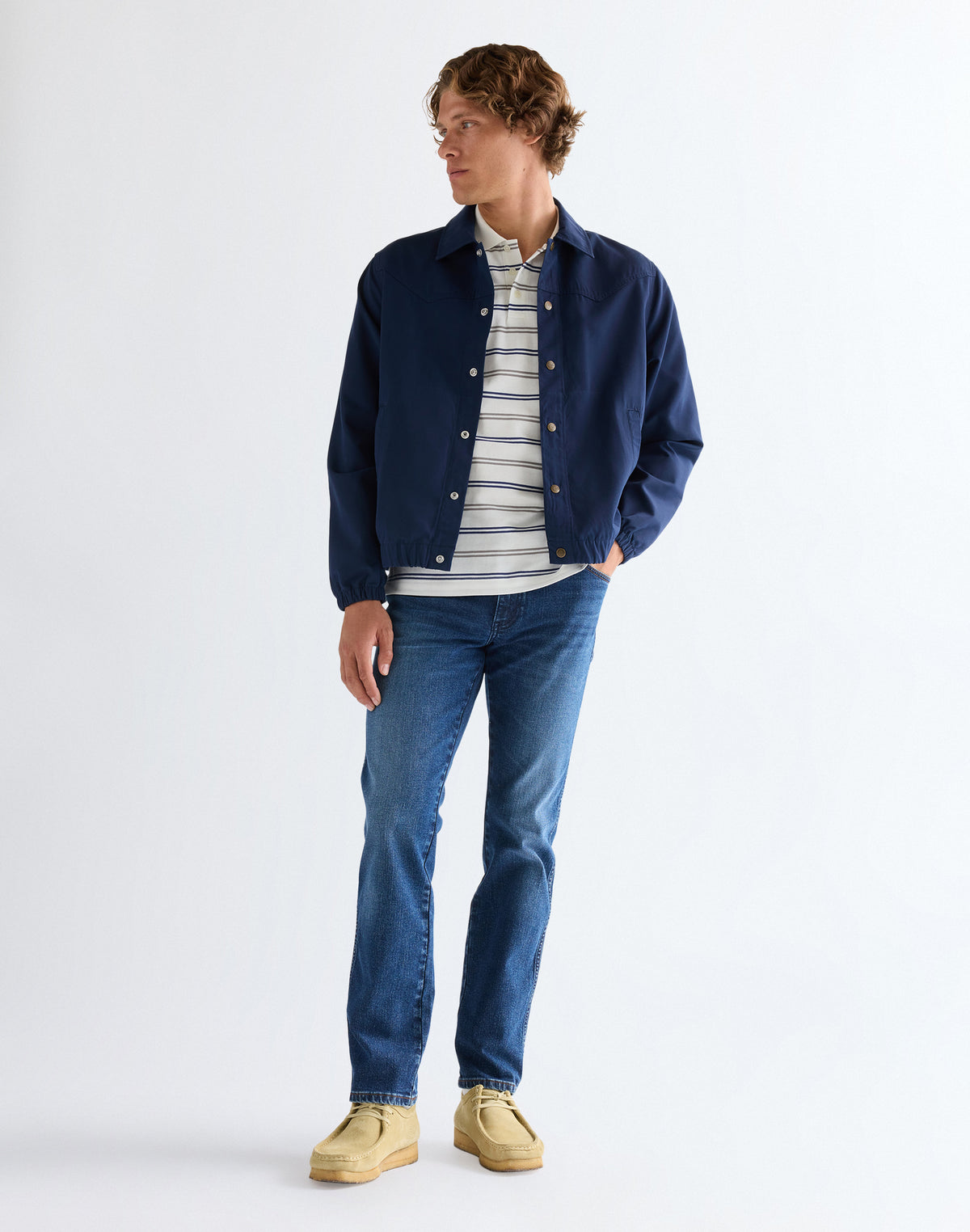 Coaches Jacket in Navy