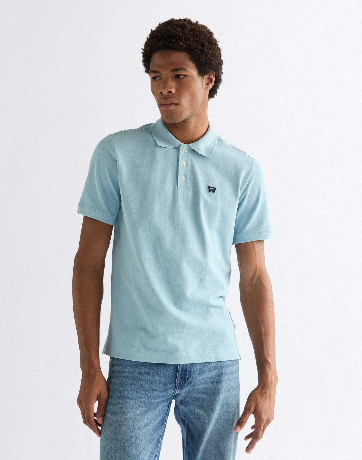 Polo Shirt in Forget Me Not