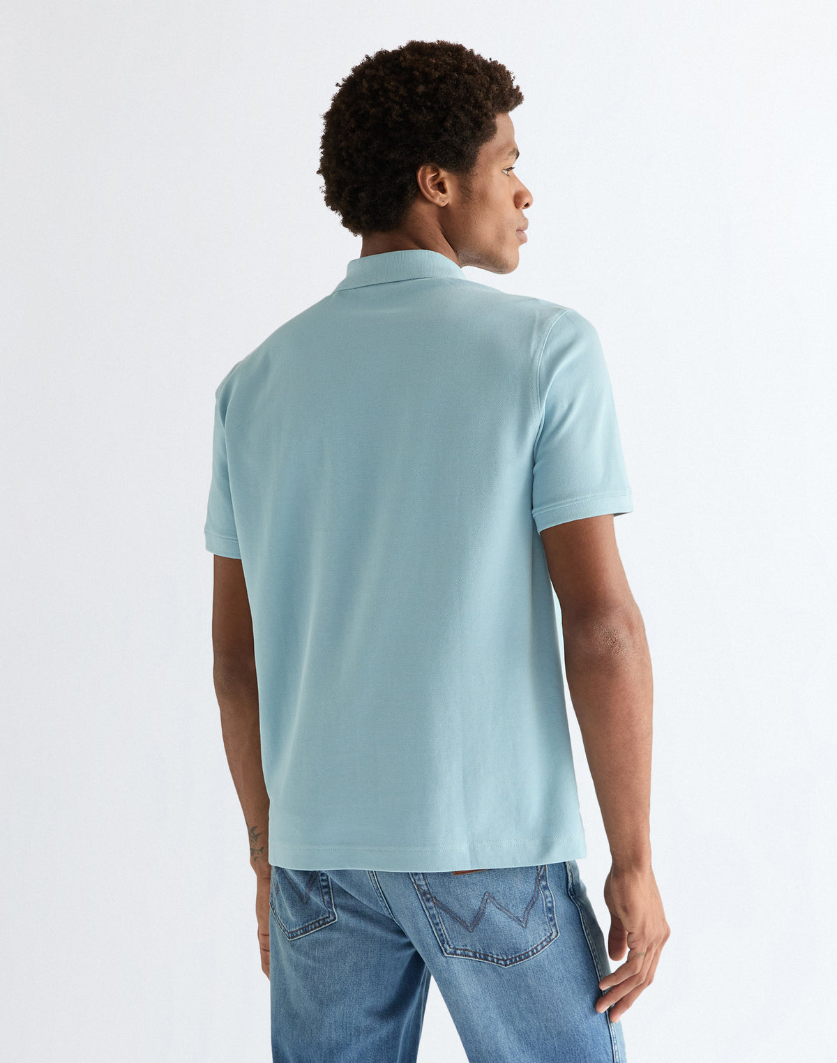 Polo Shirt in Forget Me Not