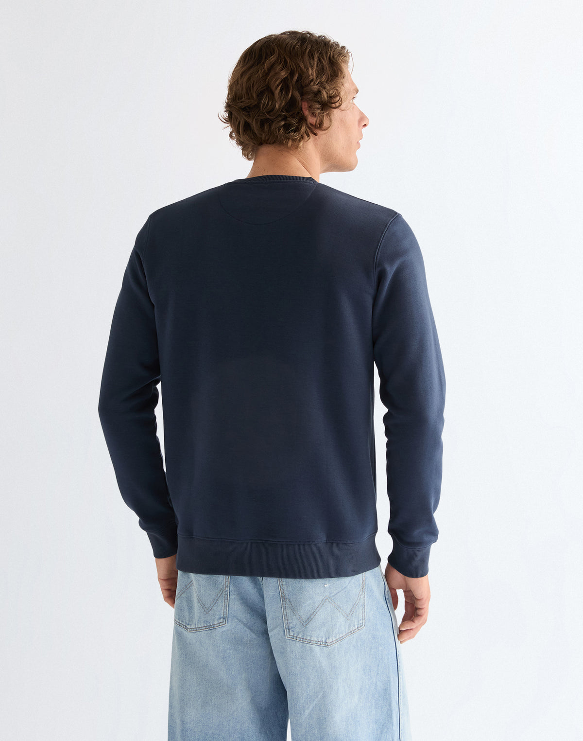 Embroidery Crew in Navy
