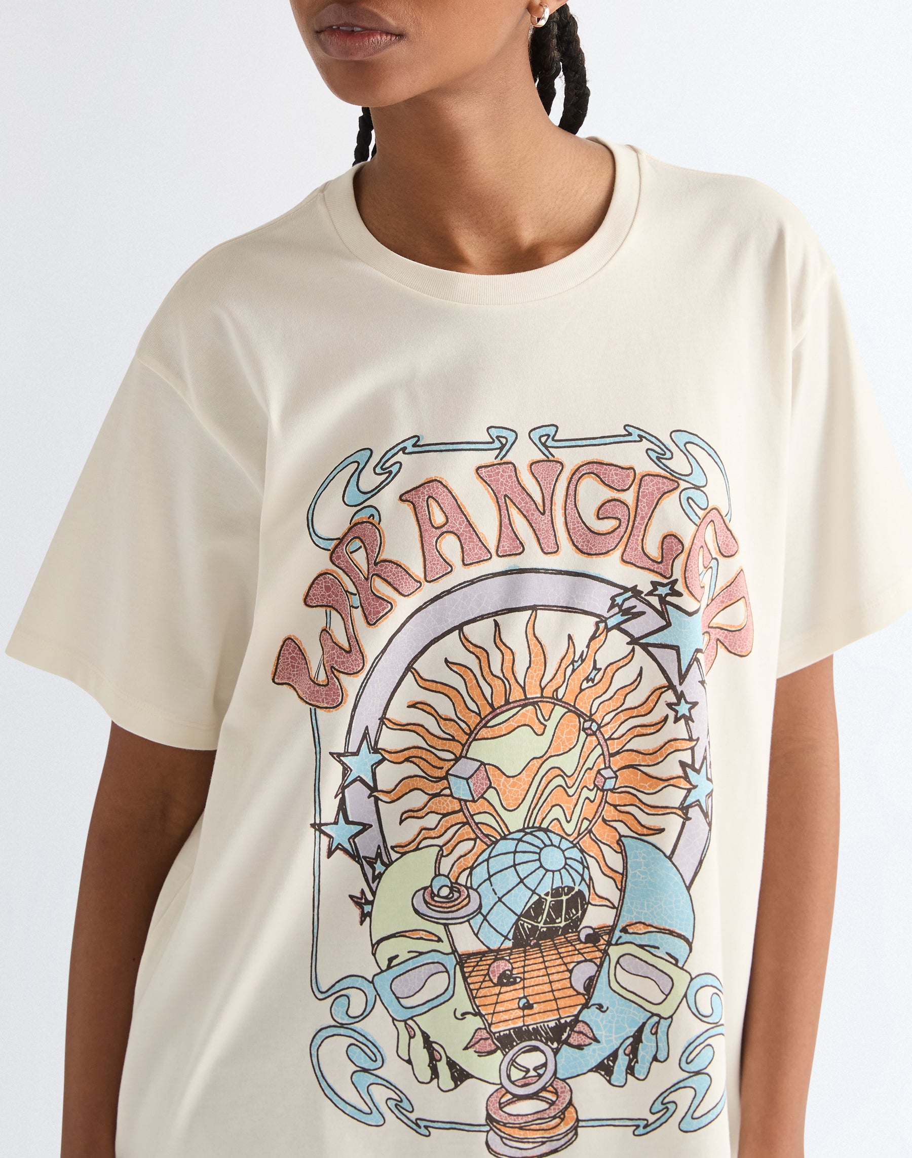 Girlfriend Tee in Worn White