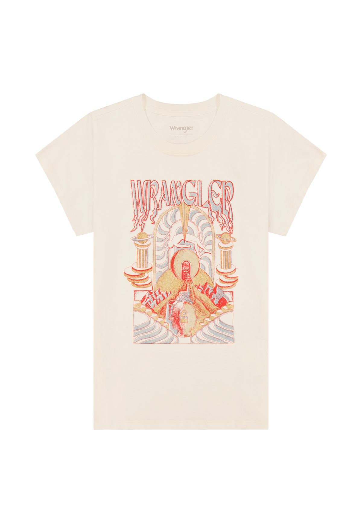 Shrunken Band Tee in Worn White