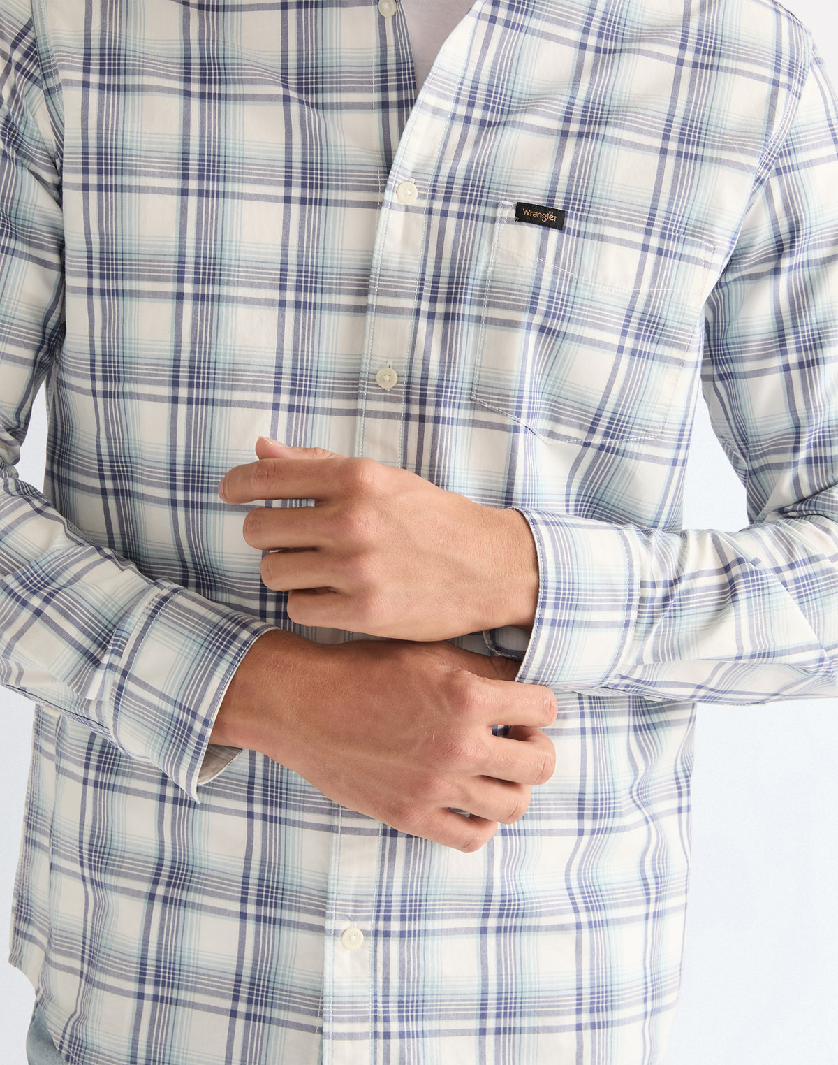 1 Pocket Shirt in Blue White