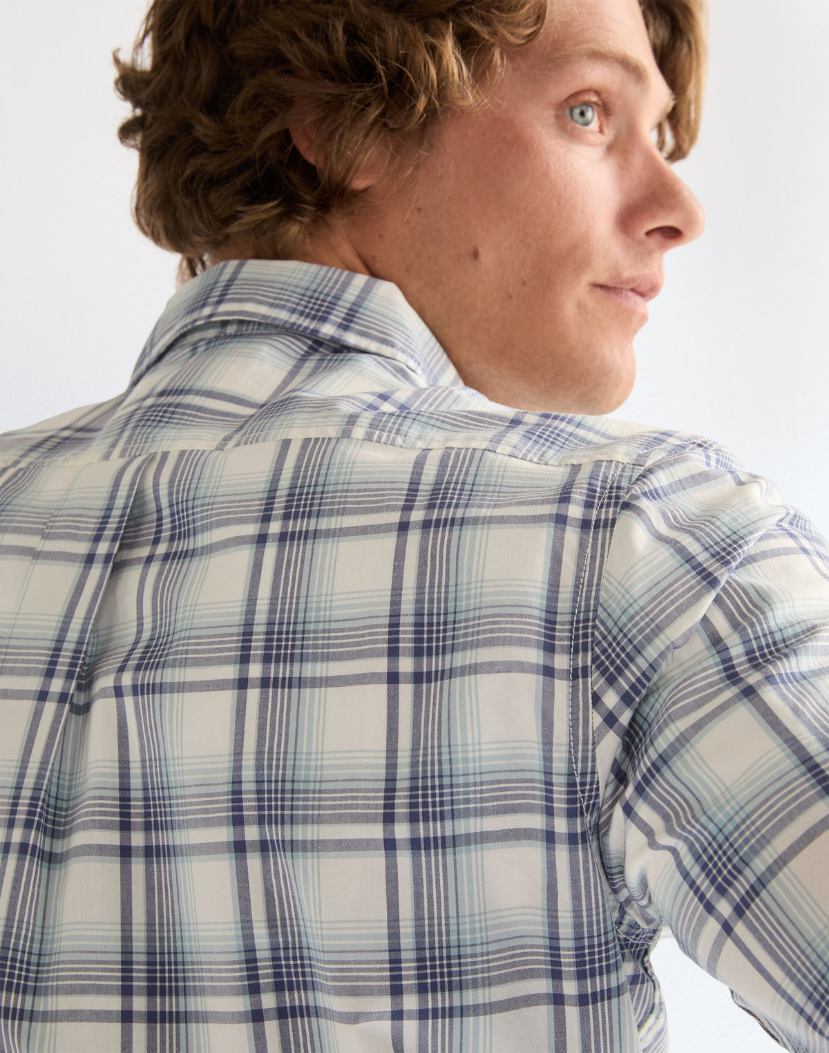 1 Pocket Shirt in Blue White