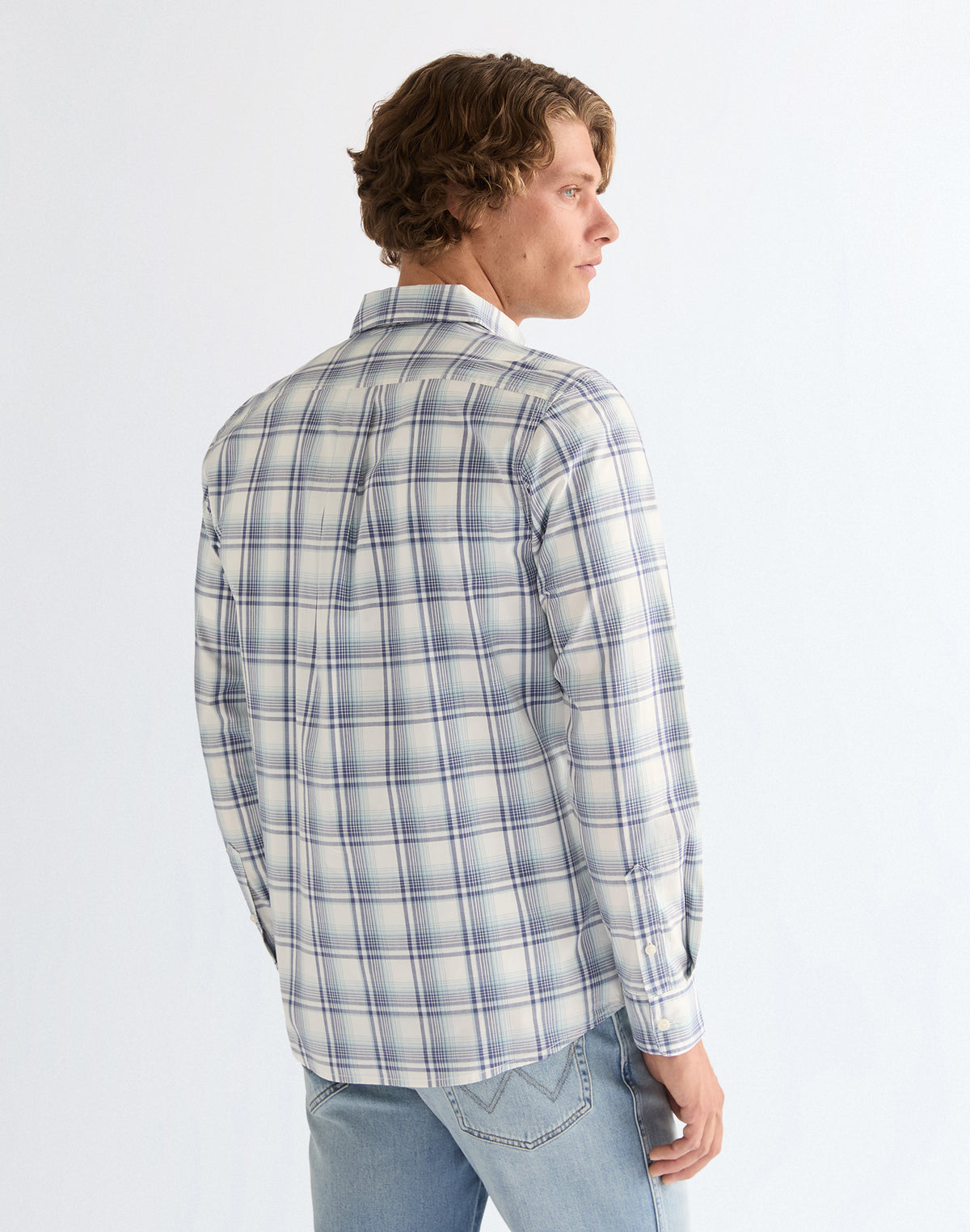1 Pocket Shirt in Blue White