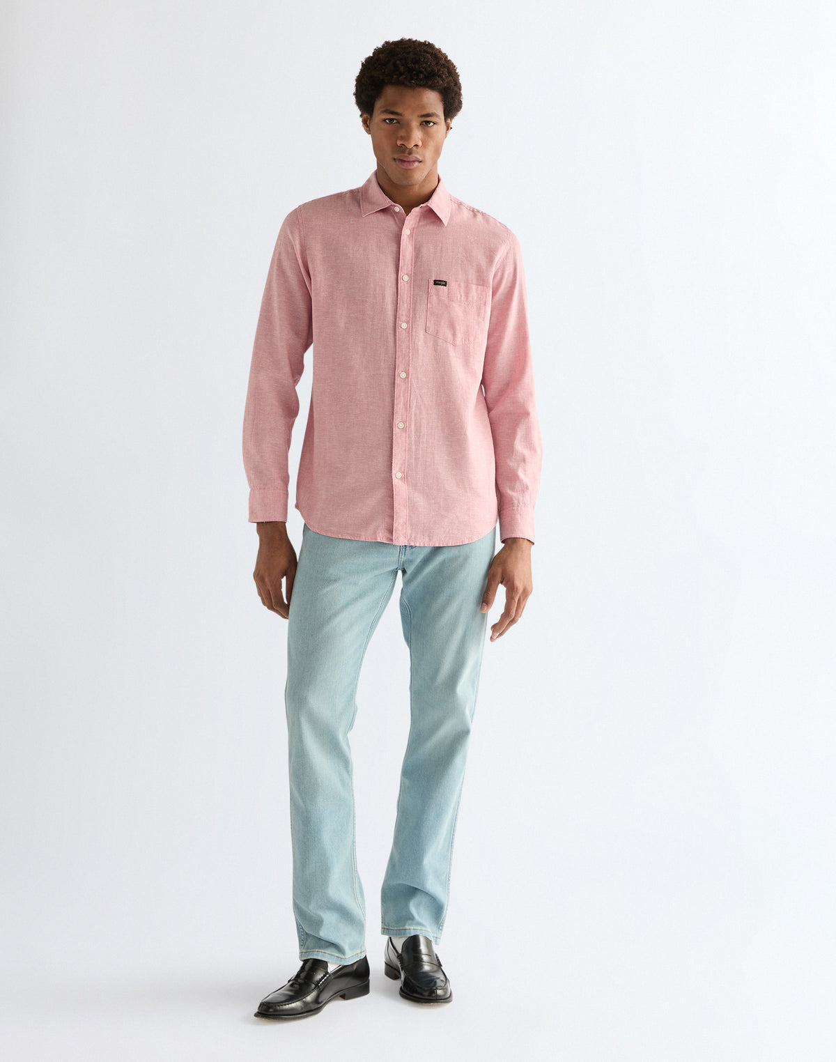 1 Pocket Shirt in Dusty Rose