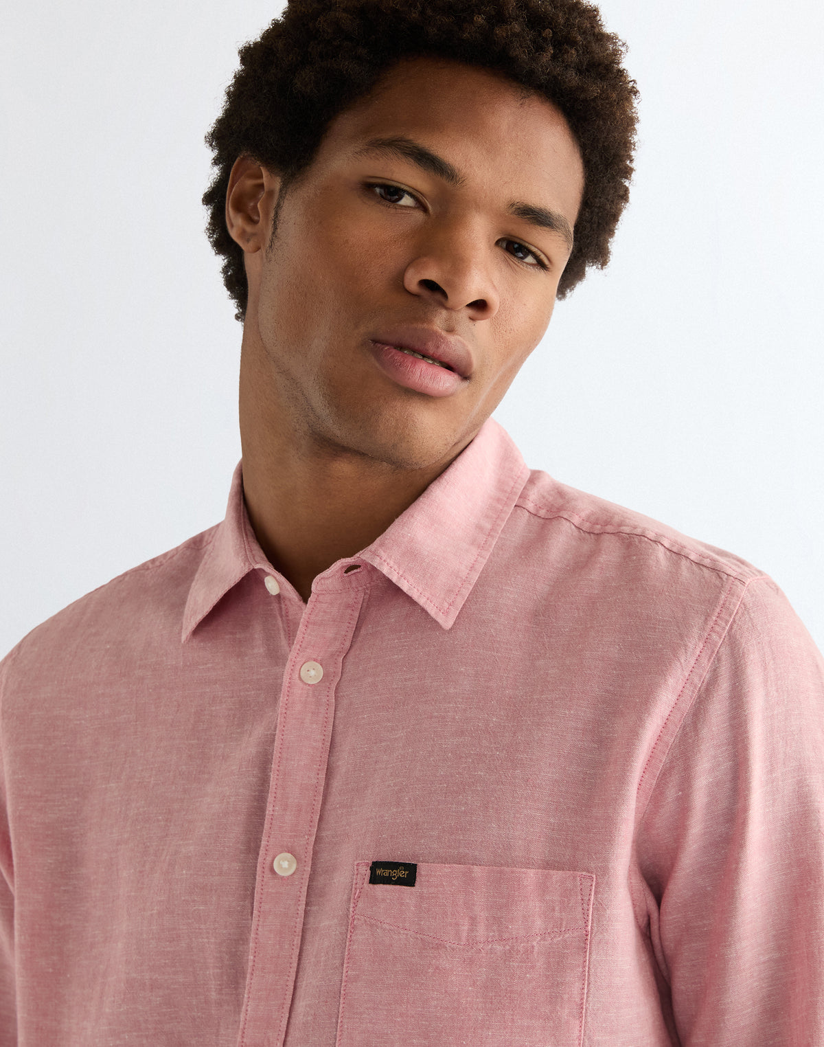 1 Pocket Shirt in Dusty Rose