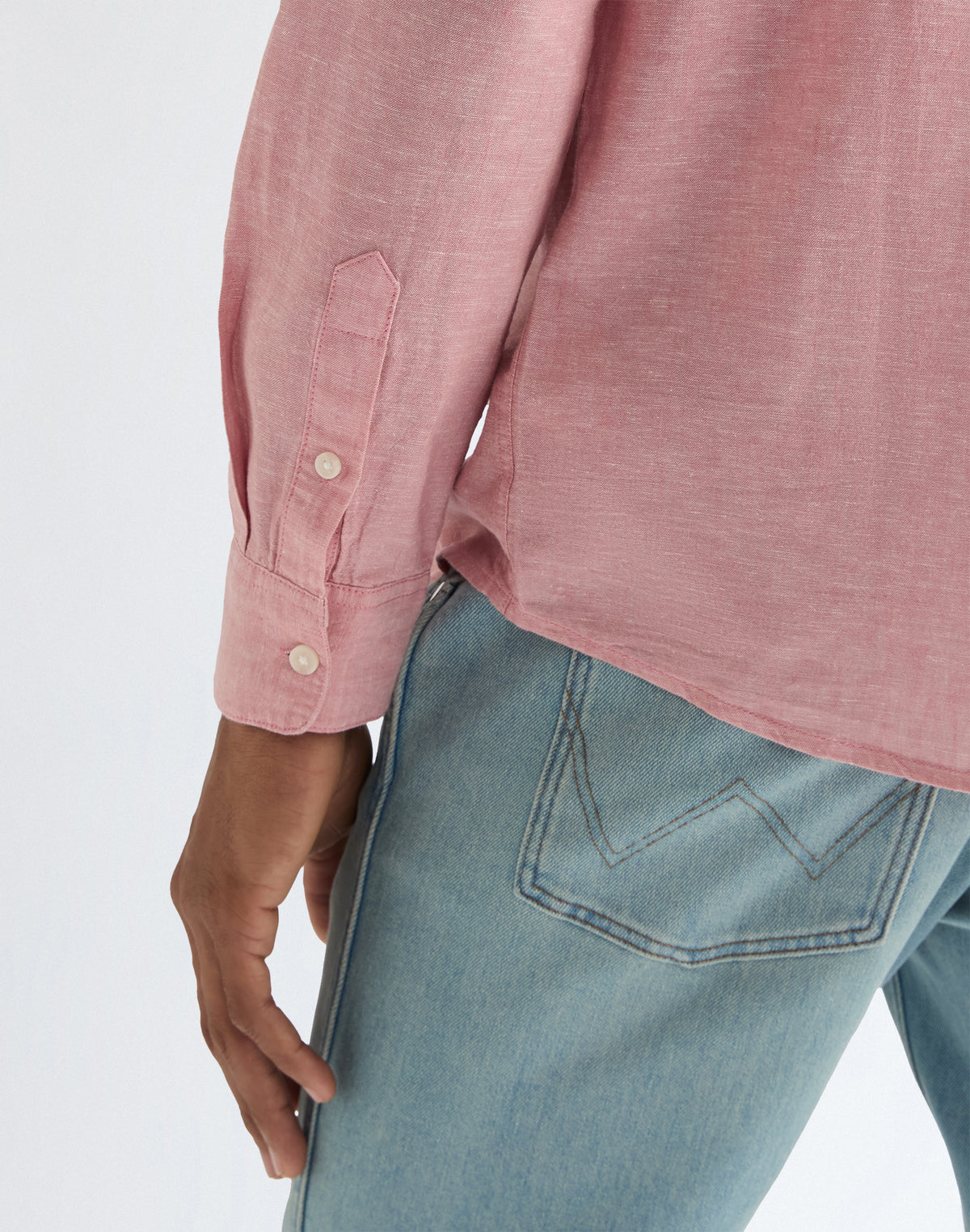1 Pocket Shirt in Dusty Rose