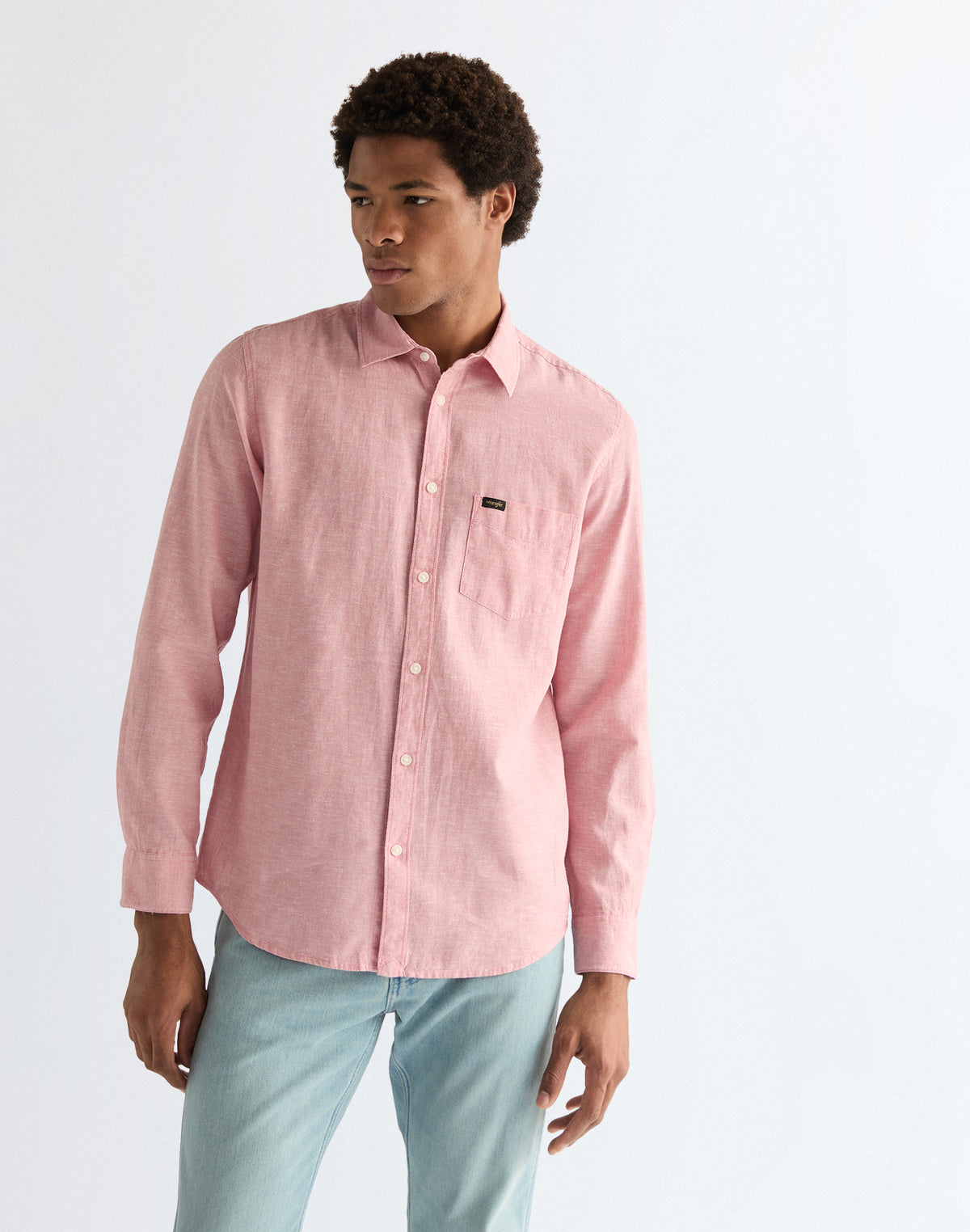 1 Pocket Shirt in Dusty Rose