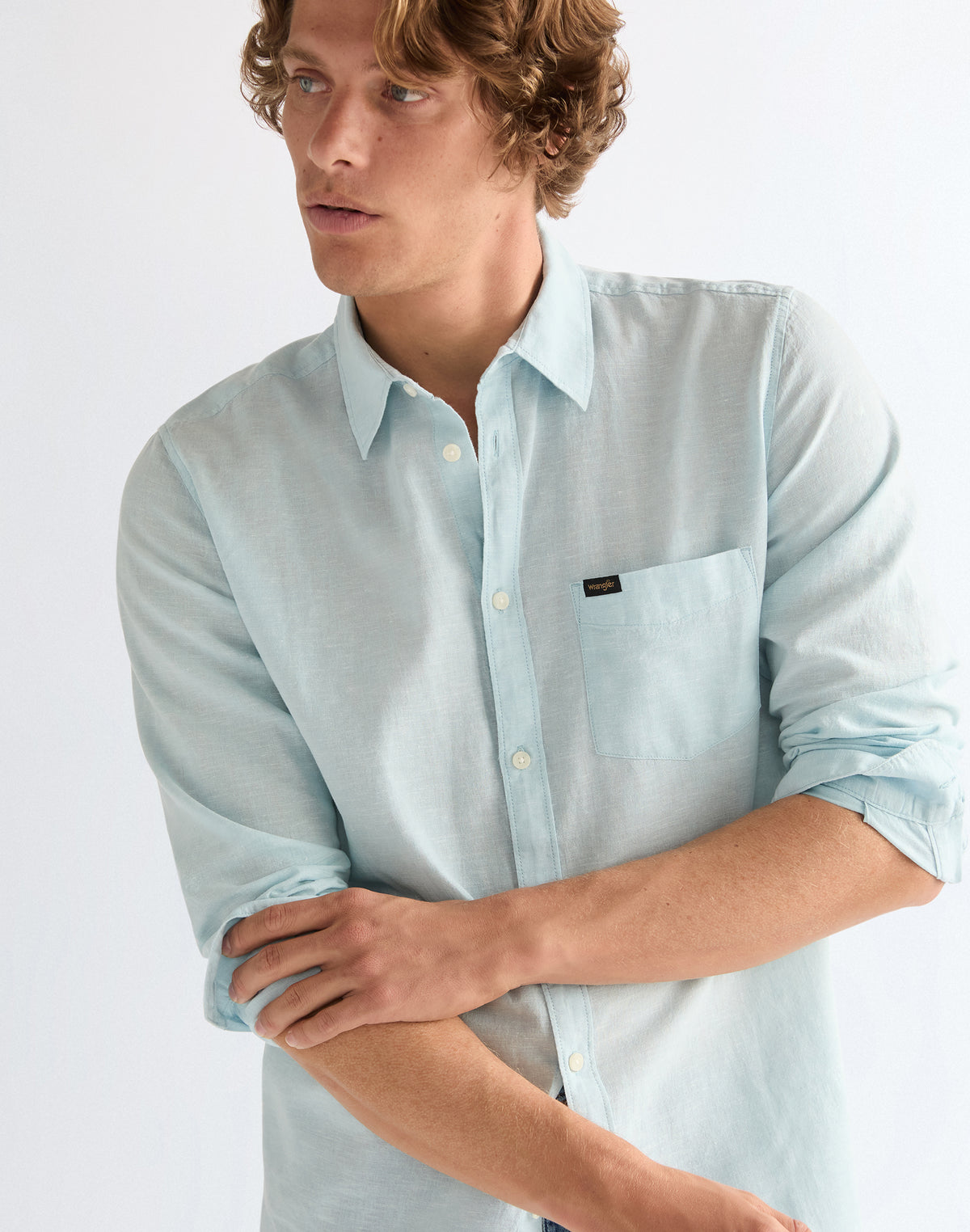 1 Pocket Shirt in Forget Me Not
