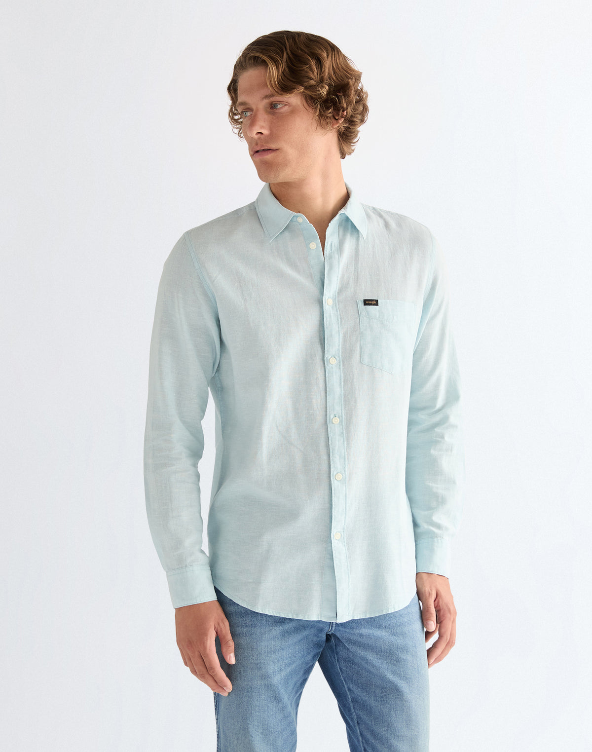1 Pocket Shirt in Forget Me Not