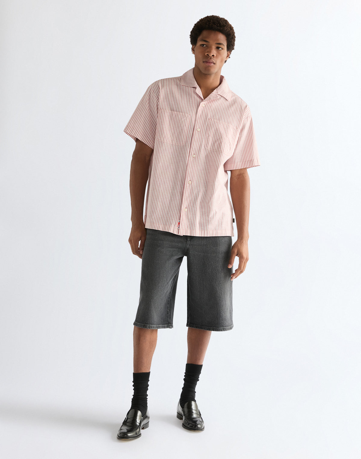 Shortsleeve Resort Shirt in Dusty Rose