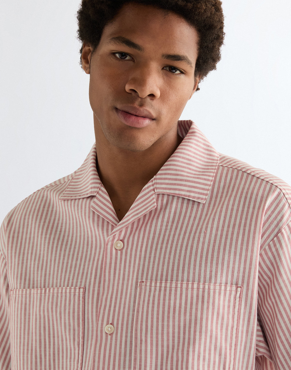 Shortsleeve Resort Shirt in Dusty Rose