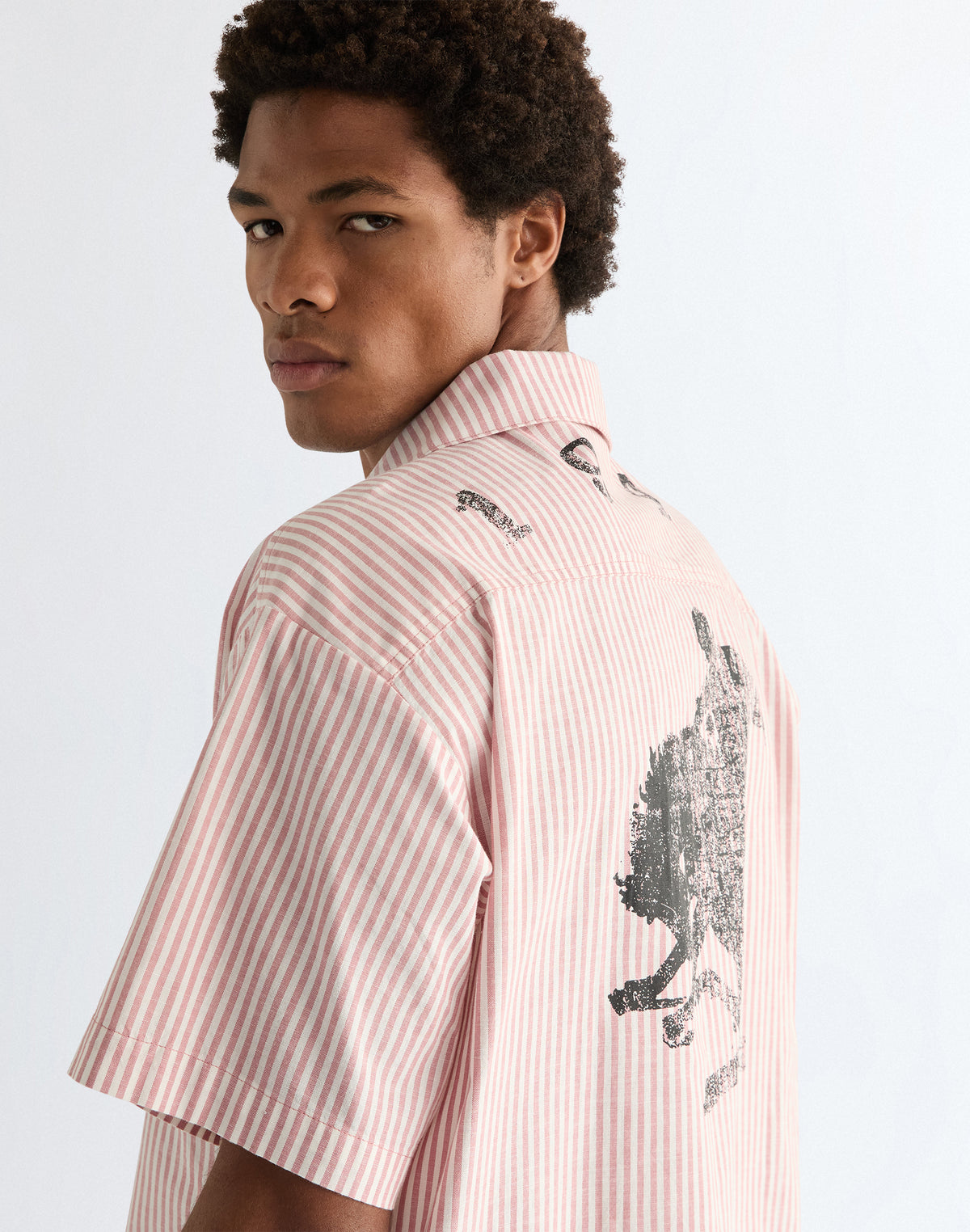 Shortsleeve Resort Shirt in Dusty Rose