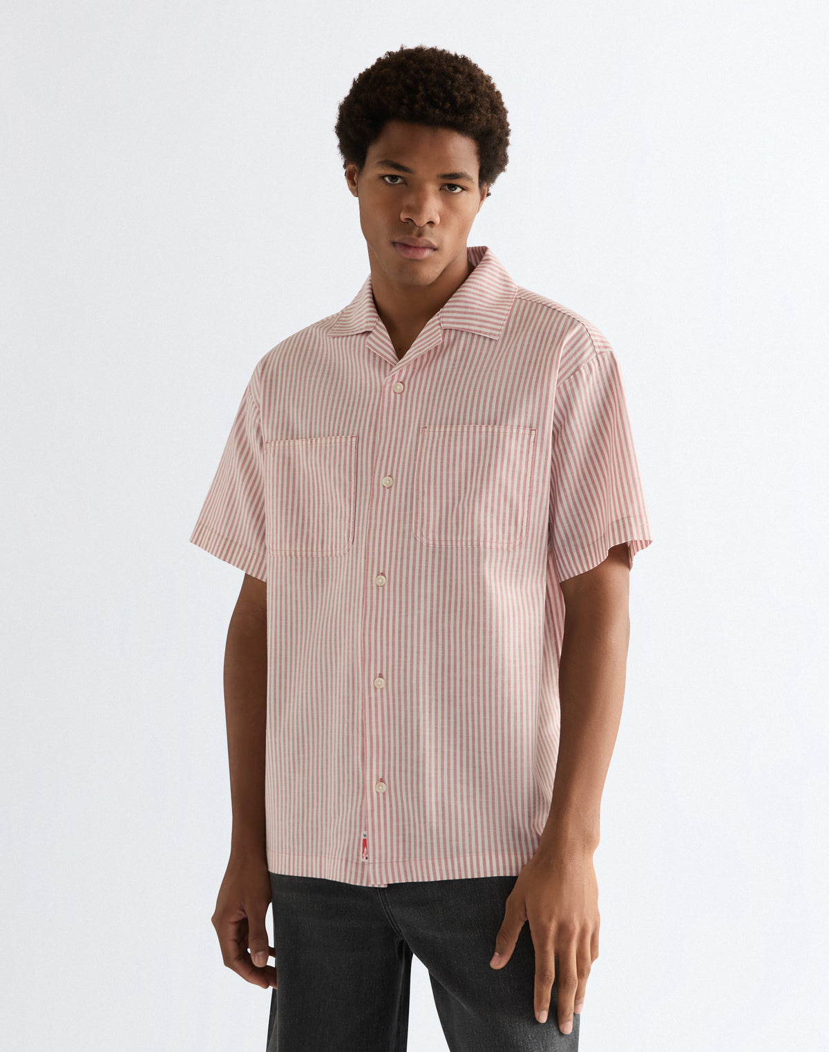 Shortsleeve Resort Shirt in Dusty Rose