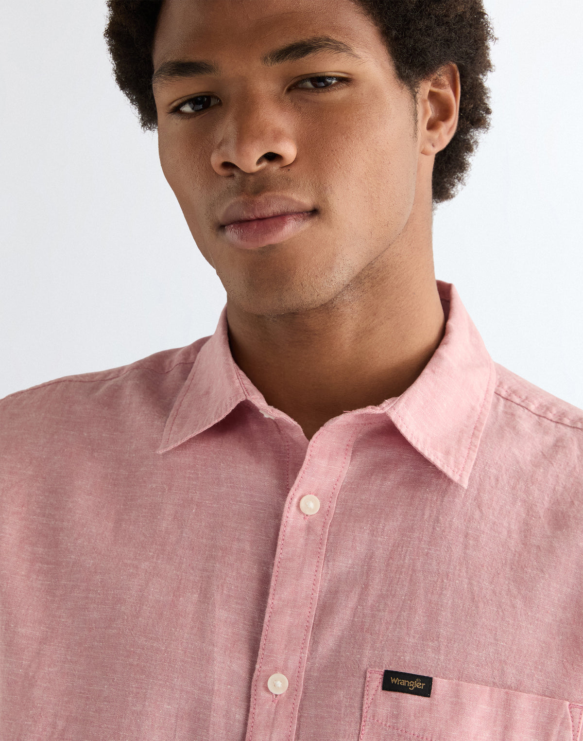 Shortsleeve 1 Pocket Shirt in Dusty Rose