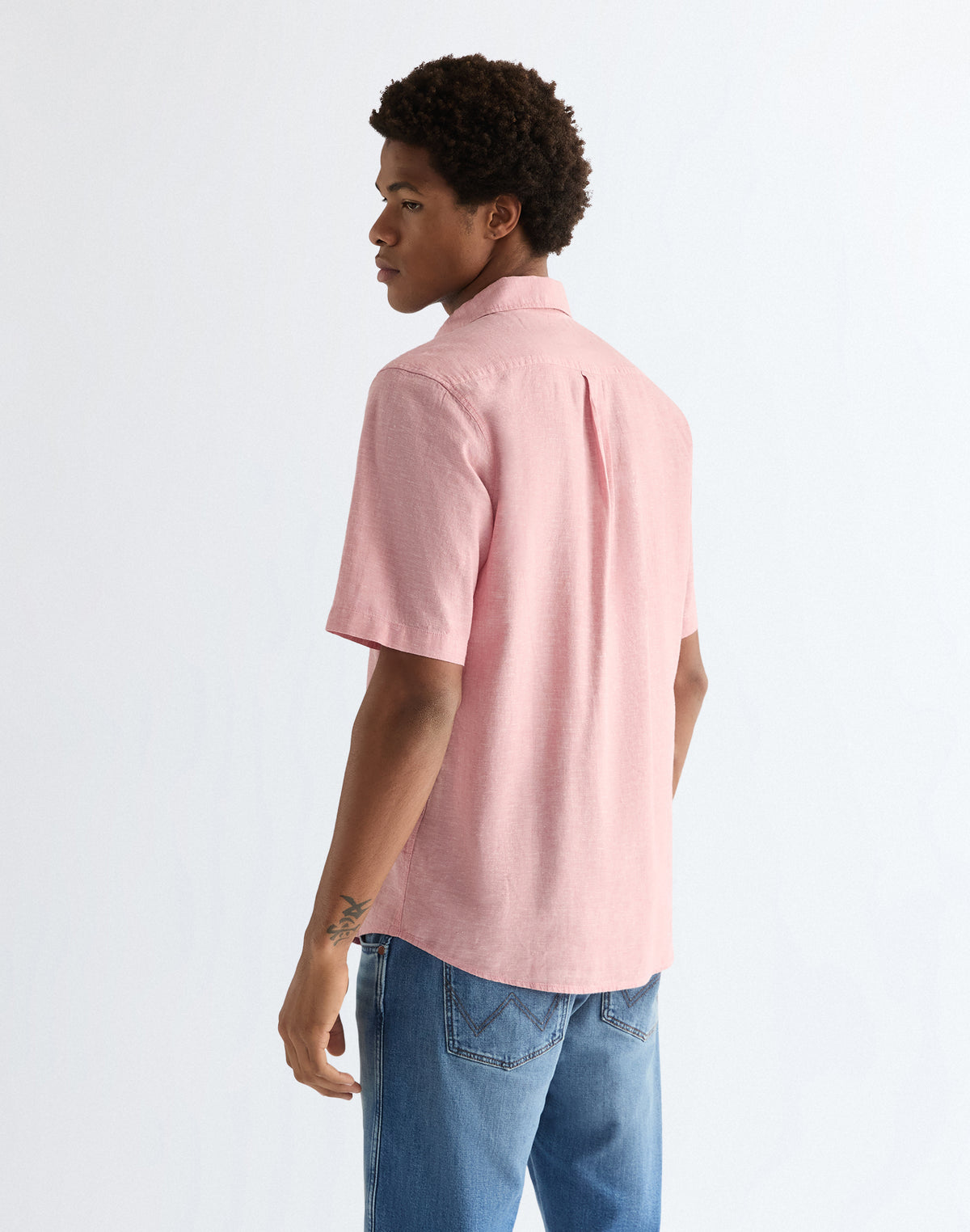 Shortsleeve 1 Pocket Shirt in Dusty Rose