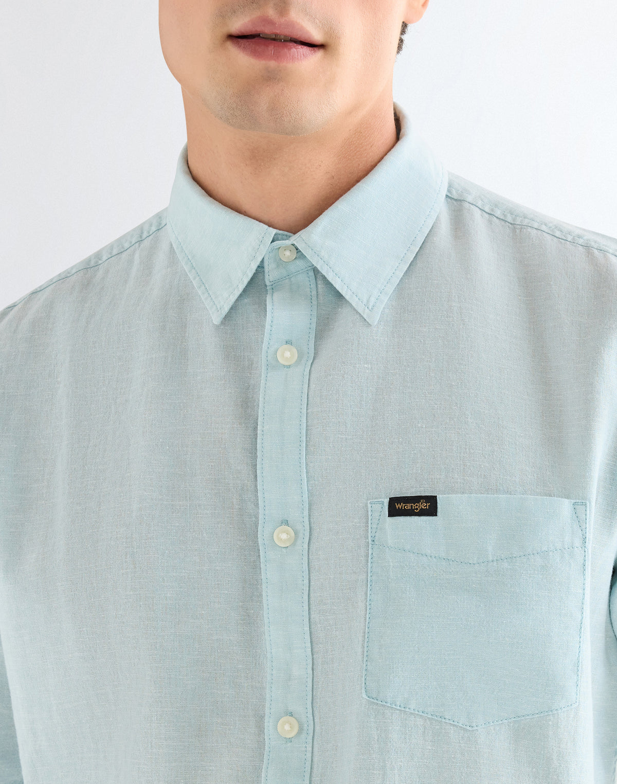 Shortsleeve 1 Pocket Shirt in Forget Me Not