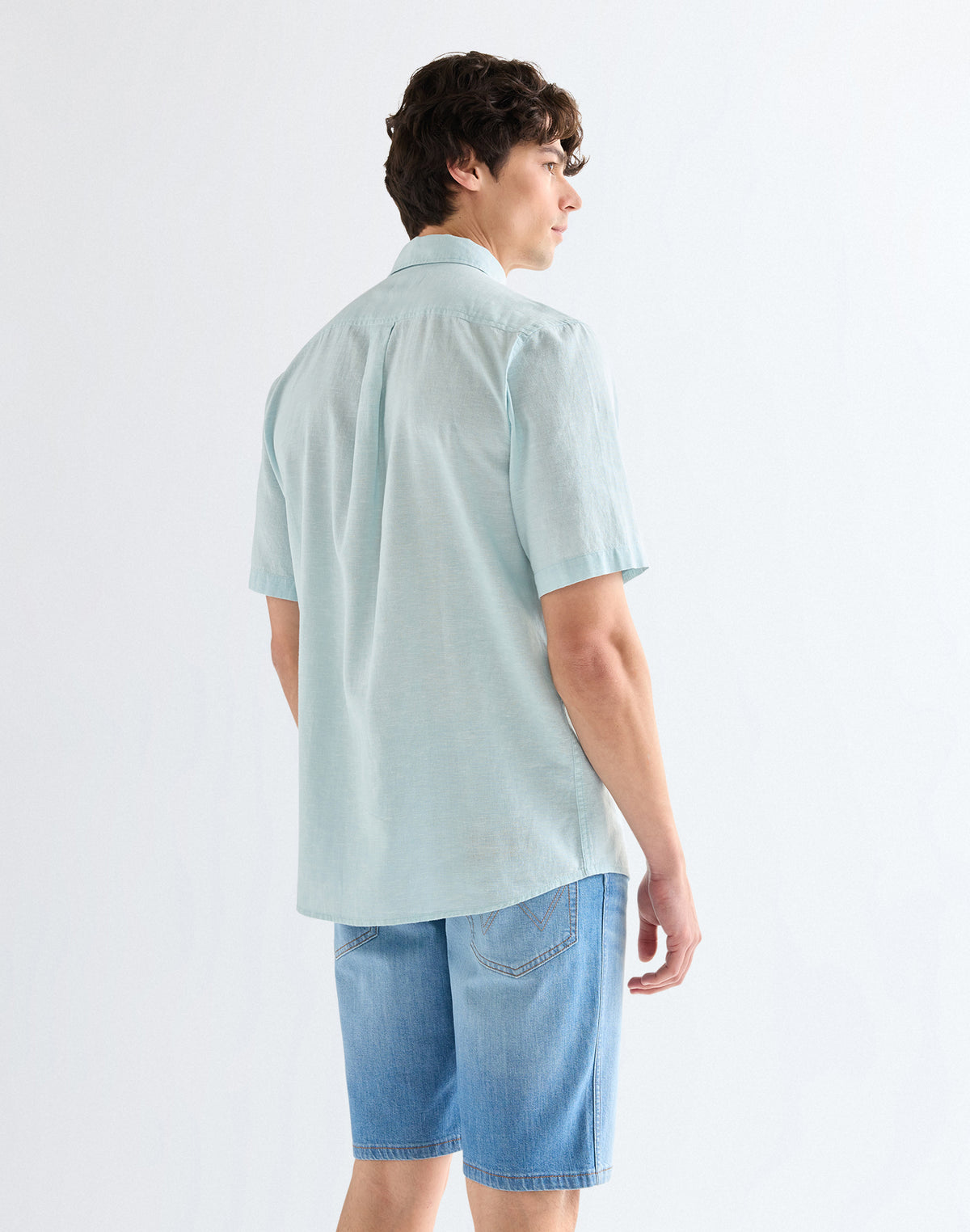 Shortsleeve 1 Pocket Shirt in Forget Me Not