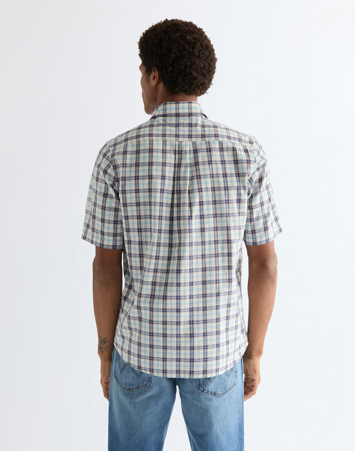 Shortsleeve 1 Pocket Shirt in Forget Me Not