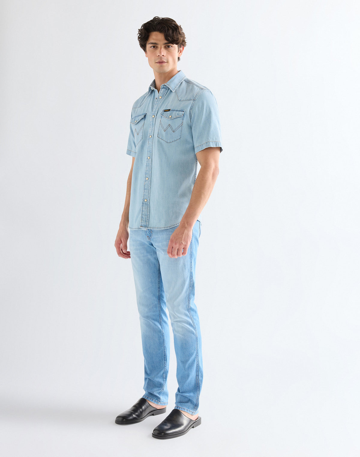 Shortsleeve Western Shirt in Riverbank
