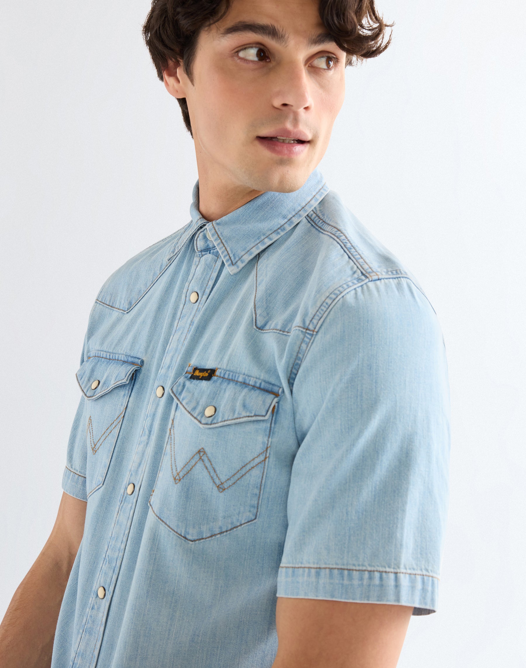 Shortsleeve Western Shirt in Riverbank