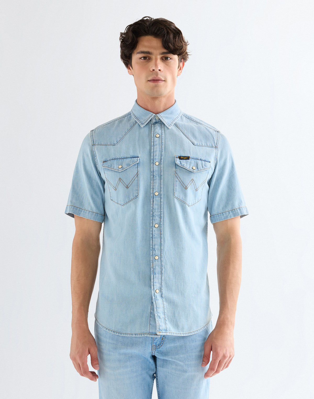 Shortsleeve Western Shirt in Riverbank